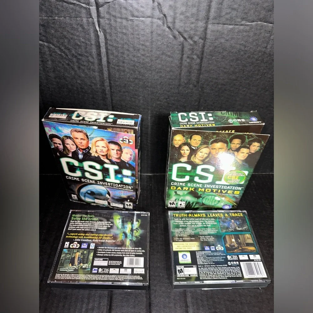 CSI crime scene investigation and CSI crime scene investigation dark PC game